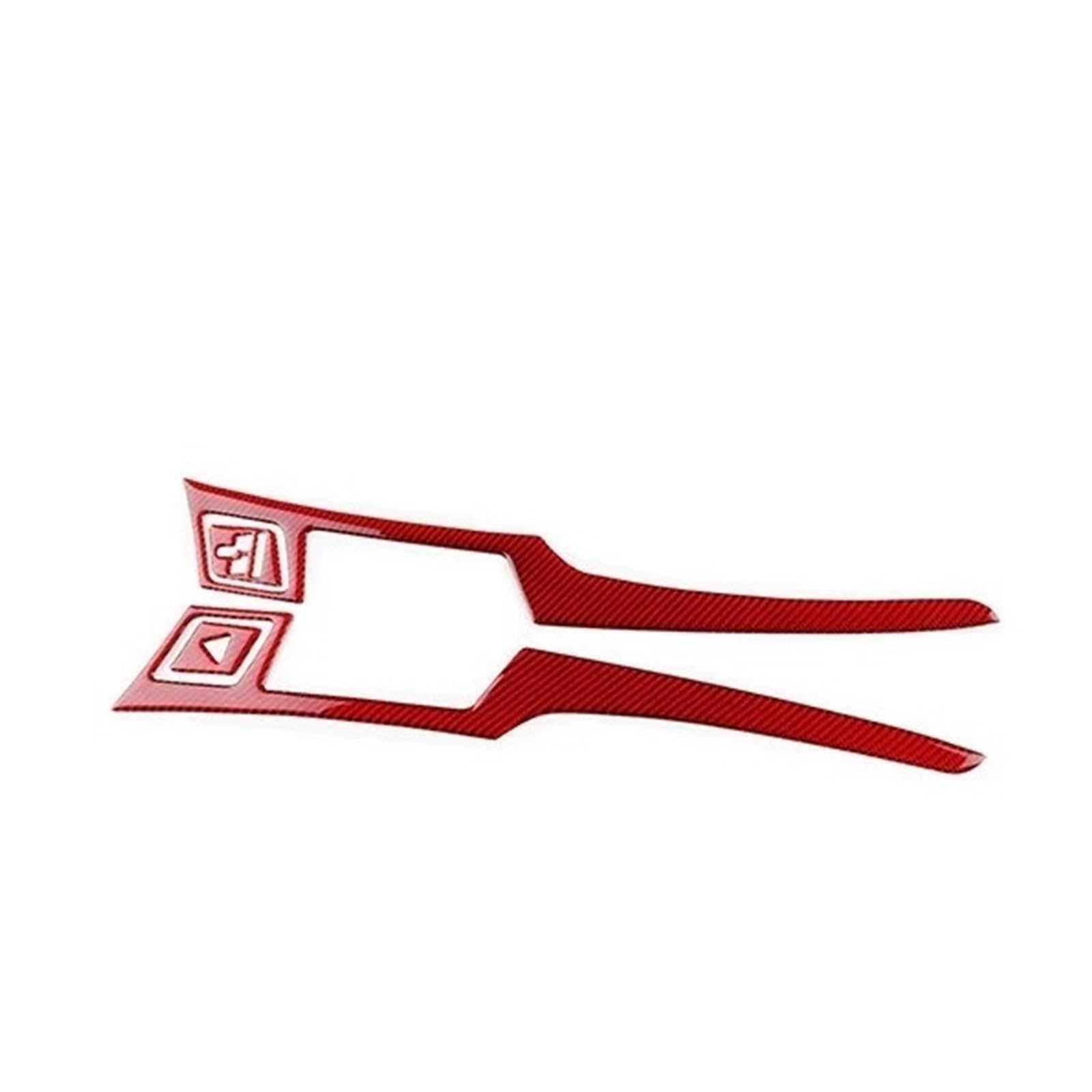 Accessoires Toyota Yaris 2006-2011 carbone rouge pour route - 8