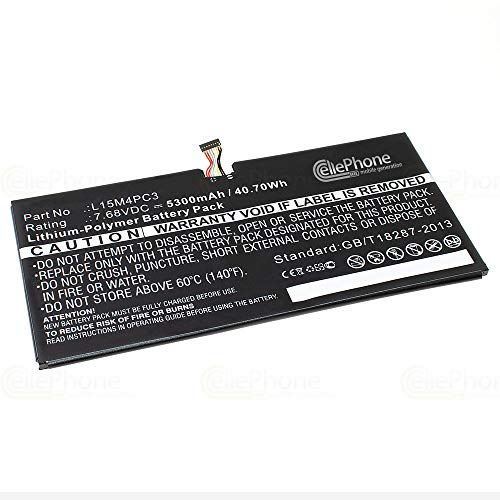 cellePhone Akku Li-Polymer kompatibel zu Lenovo IdeaPad Miix 720 / Miix 5 Pro - 5300mAh