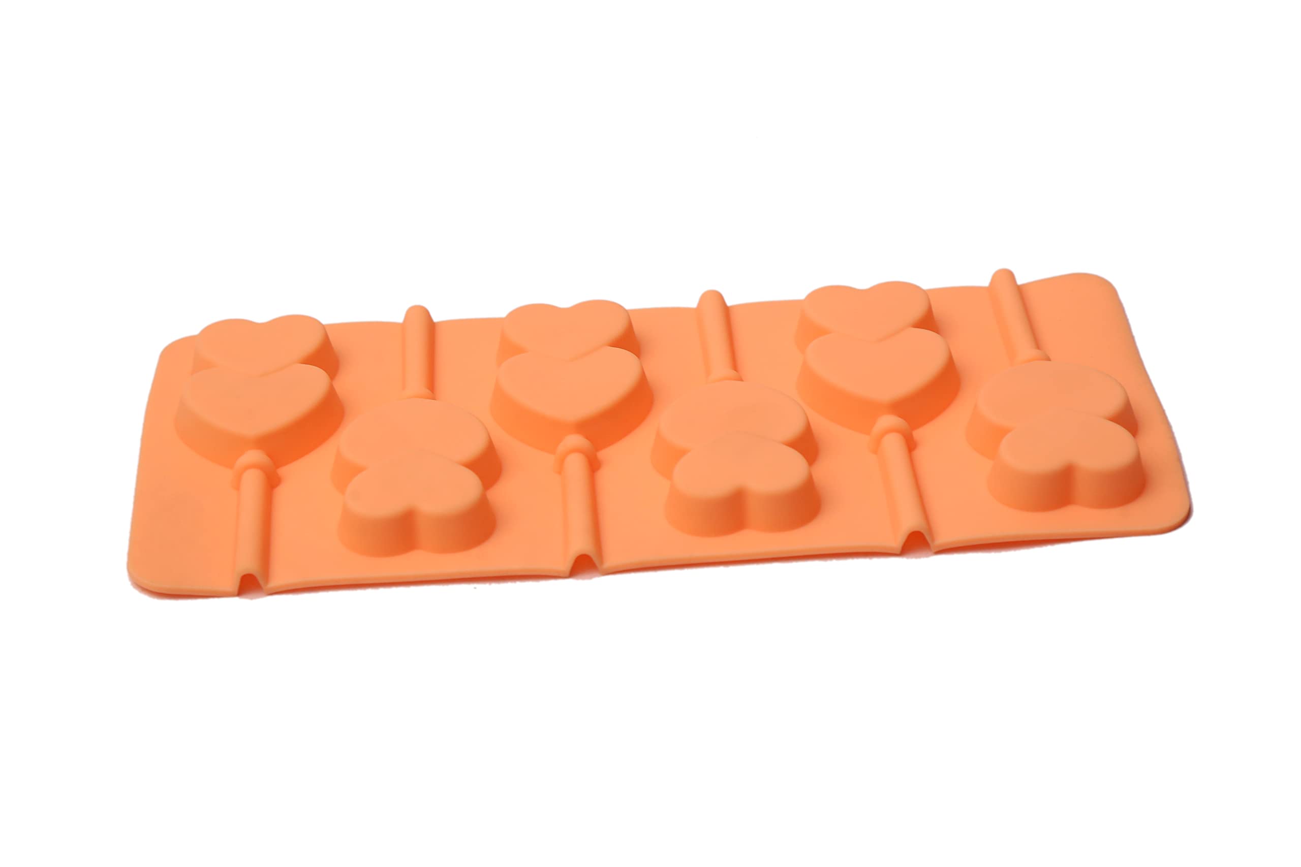 BAKER'S CUTLERY® Silicone Double Heart Lollipop Mould - FD 3161,(6 Cavities) 2