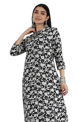 Image of MIRCHI FASHION Pure Cotton Kurti for Women | A-Line Kantha Work Printed Kurta for Woman | Ethnic Wear for Office & Daily Use (Single Piece)