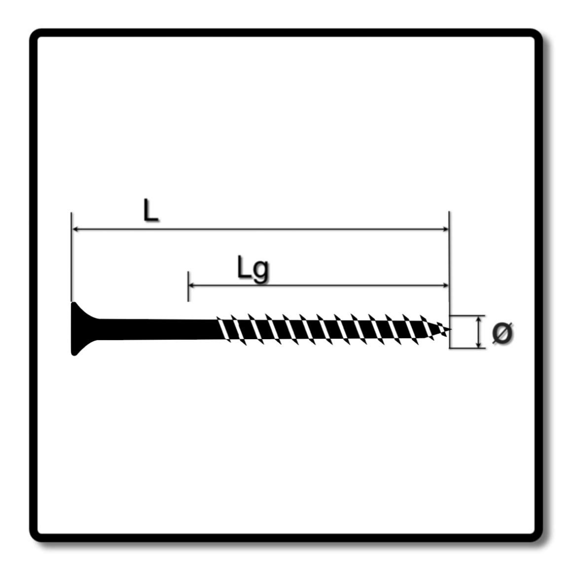 SPAX Fassadenschraube mit sehr kleinem Kopf 5 x 100 Rostfrei A2