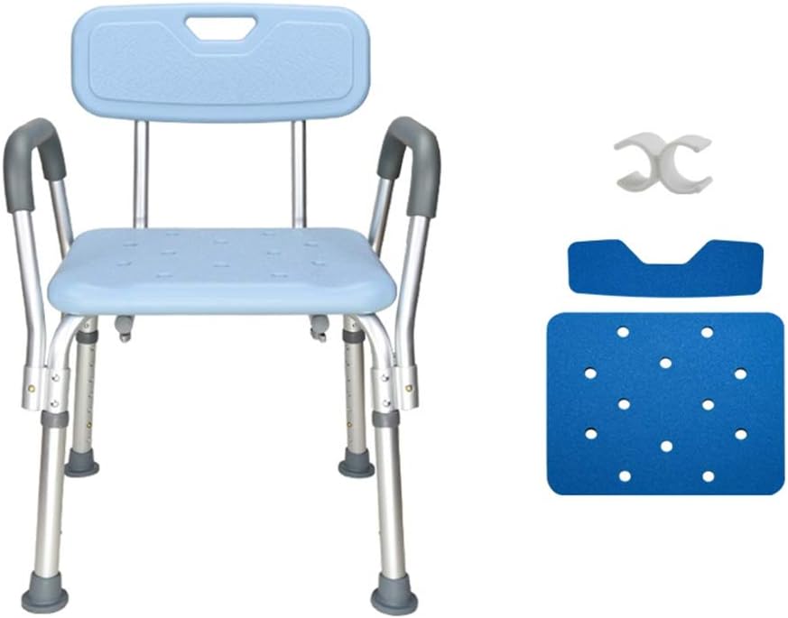 Adjustable Shower Chair with Arms and Back Bathtub Lift