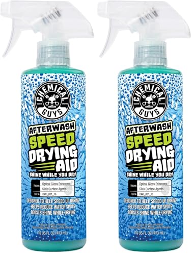 Image of Chemical Guys CWS 801 16 After Wash Sprayable Gloss Boosting Car Wash Drying Aid (Helps Reduce Water Spots), 16 fl. Oz (Pack of 2)