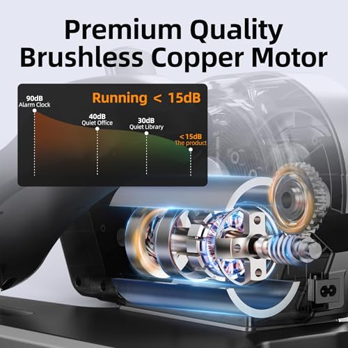 Under Desk Elliptical Exercise Machine, Electric Ellipse Leg Exerciser as Seen on TV for Senior, Quiet Portable Seated Pedal Exerciser Machine with Remote Control, 12 Adjustable Speeds for Home Office - Image 4