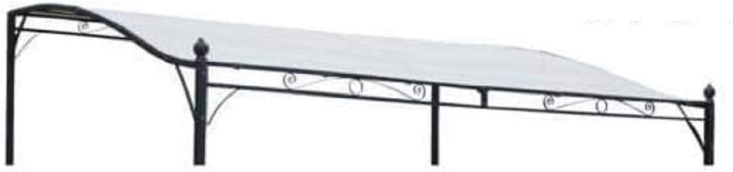 Megashopitalia Top Telo di Copertura in Poliestere Ecrù per Gazebo pergola Veranda 3x2,5 mt