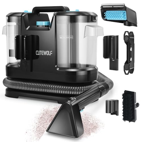 Feeljuly Portable Carpet & Upholstery Cleaner Machine, Small Handheld Spot