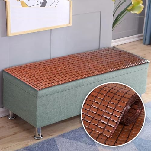 Colchón plegable de bambú refrescante y tapete Mahjong de 70 x 150 cm para cama individual/doble, sofá, silla de suelo, solución portátil cómoda y transpirable para dormir