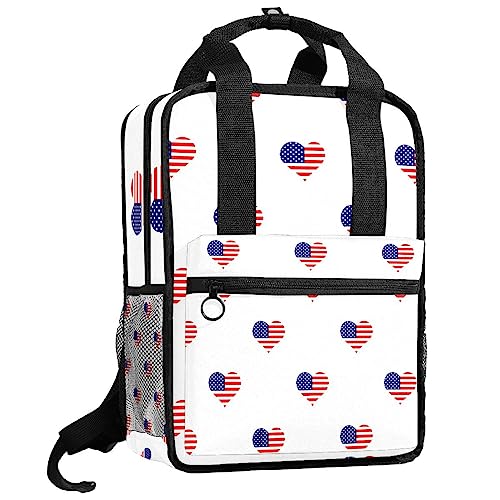 Sac à dos garçon drapeau américain pour l'école et sorties