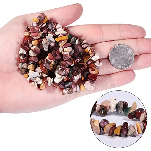 Nupuyai Mookaite Irregular Polished Beads for DIY Jewelry Making Bracelet Necklace Chip Stones for Chakra Healing 80cm - Image 3