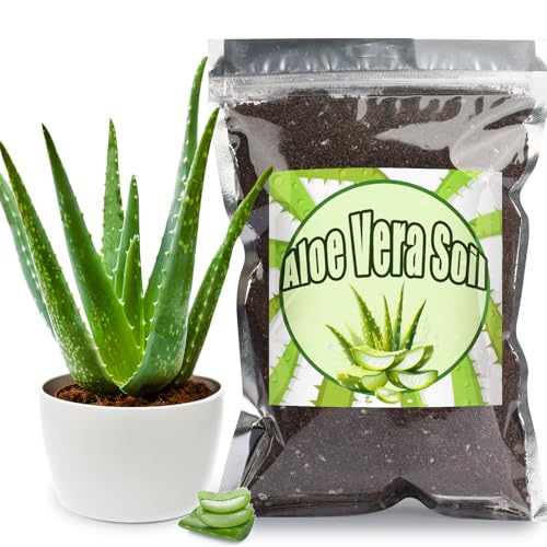 Doter Aloe Vera Potting Soil Mix 1qt, Ready to Use for Seedling and Growing of Aloe Vera Plants or...