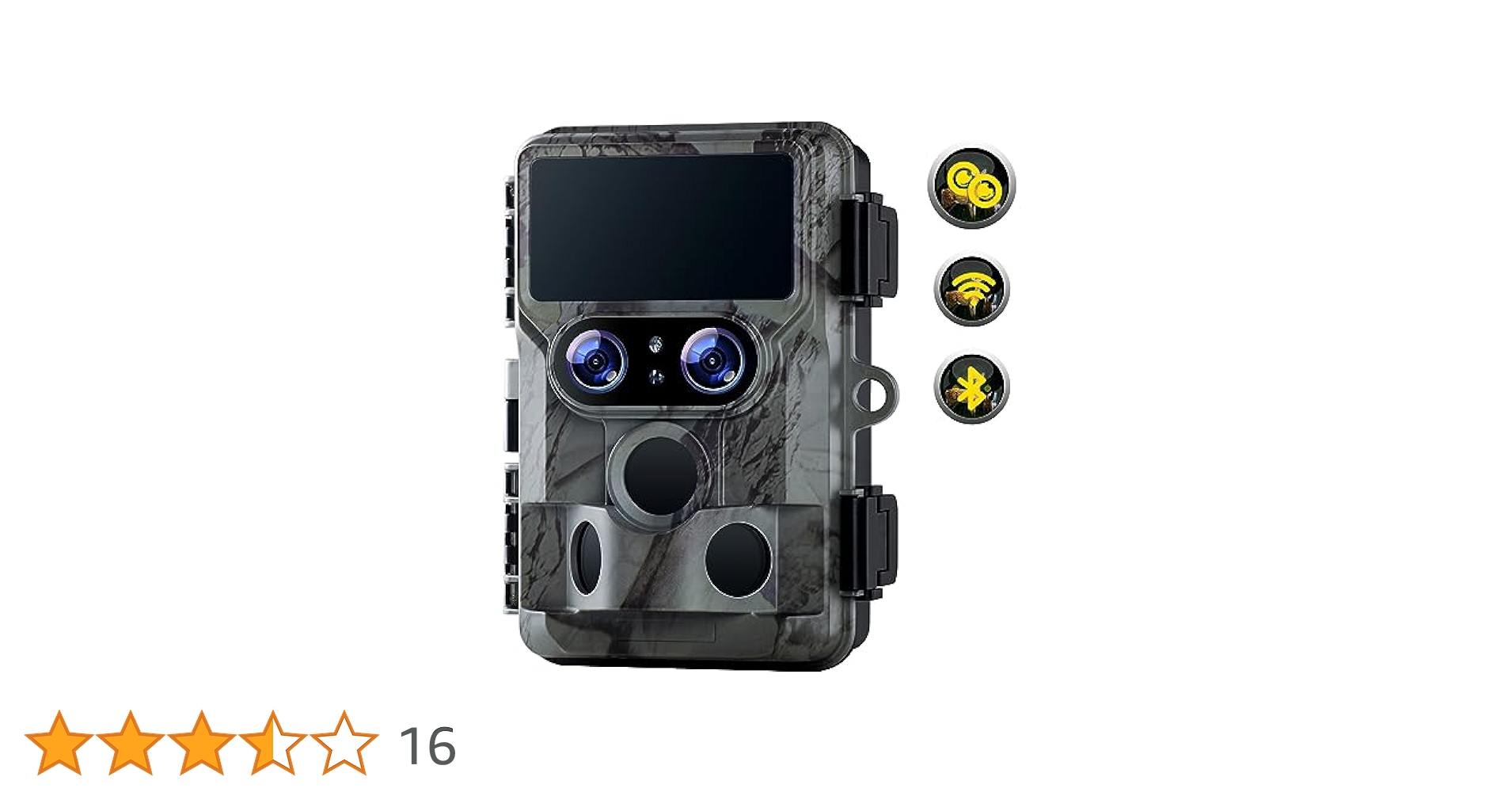 WiFiトレイルカメラ ソーラー デュアルレンズ スターライトナイト 防犯カメラ Amazon.co.jp: WiFiトレイルカメラ ソーラー、デュアルレンズ