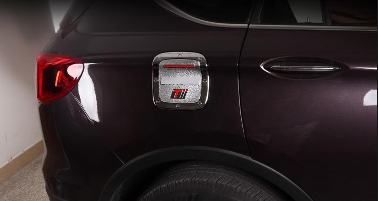 Chrome Car Fuel Gas Tank Cap Cover Gas Door Cover Trim Emblems For Buick Envision 2016-2020