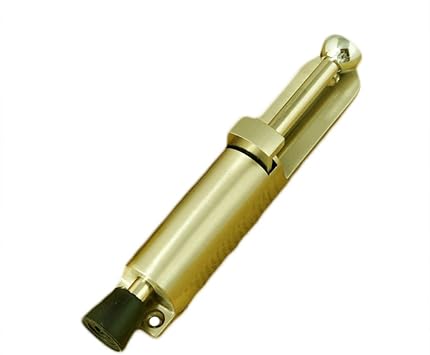 Adjustable Step Door Stopper, Easy-Step Door Stopper Works on All Floor Surfaces Golden