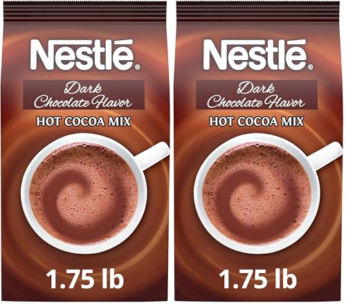 Nestle Hot Chocolate Mix, Dark Chocolate, 1.75 lb Bag (Pack of 2)