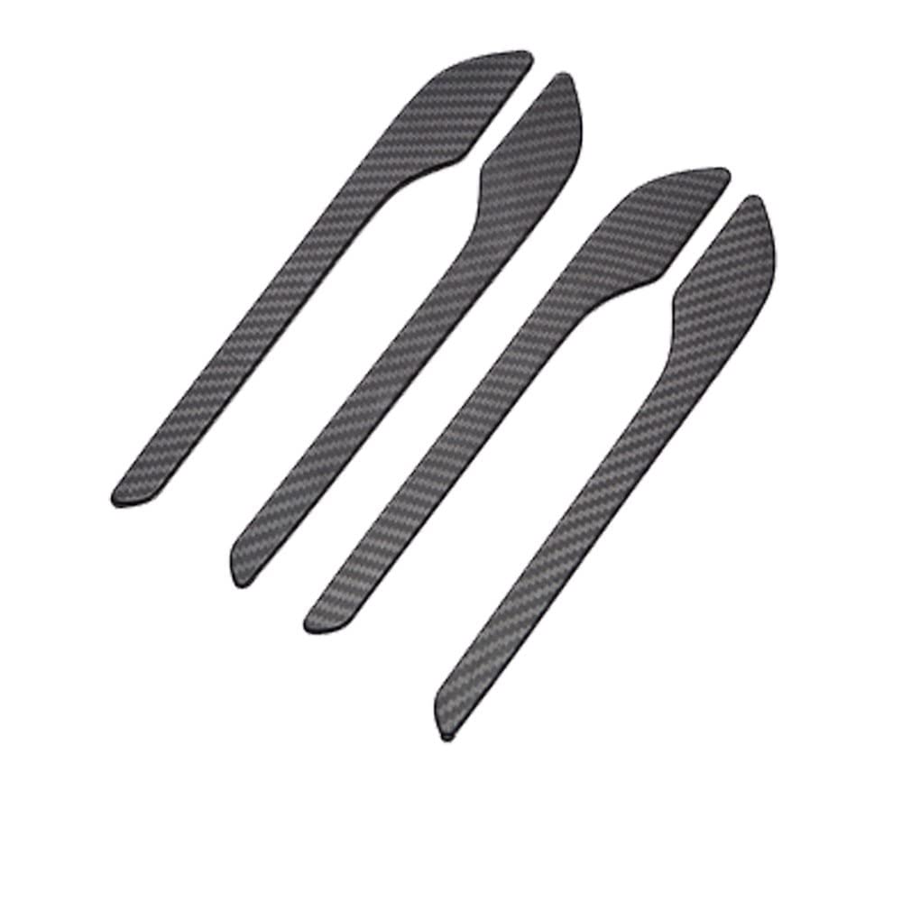 Qwqthgs One Color Car Exterior Door Handle Cap For Model 3 2021 Y Accessories Door Cover Paste Carbon Fiber Abs Three 4Pcs/Set Car Handle(E)
