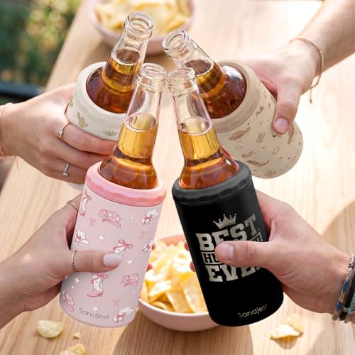 Image of Gift for Husband Can Cooler Stainless Steel 12oz, Insulated Tumbler for Men, Travel Cans Koozie, Gifts for Birthday, Christmas