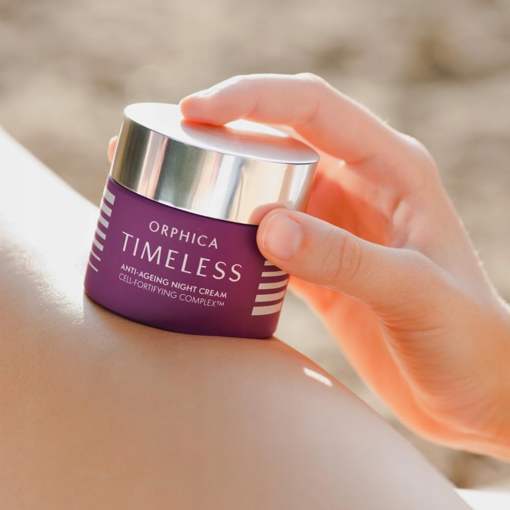 Orphica Timeless – Krem Przeciwstarzeniowy na Noc – 50 ml, Redukcja Zmarszczek, Intensywne Nawilżenie, Regeneracja i Ujędrnienie Skóry, Stymuluje Produkcję Kolagenu, Anti-Ageing