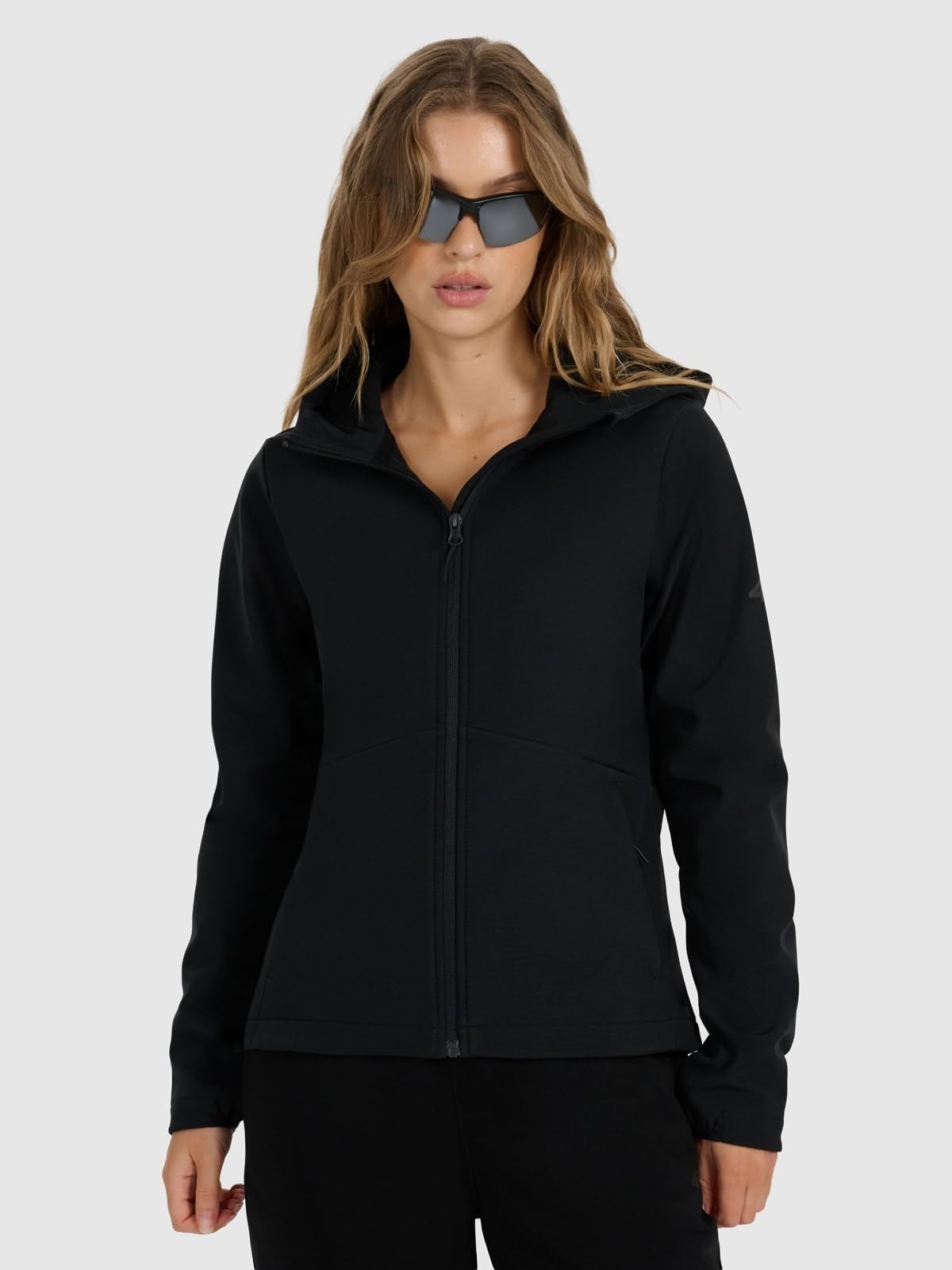 4F Kurtka softshell wiatroodporna membrana 5000 damska - czarna L
