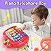 usrela 4 in 1 Baby Toys for 6 12 18 Month, Learning Toys for Babies 6-12 Months, Busy Cube, Stacking Sorter, Piano Xylophone Pull String Travel Toy, Birthday Gifts for Toddlers 1 2 Years Old