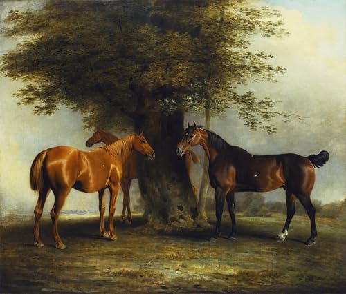 Hunters At Grass tableau toile 60x90cm idéal pour décorer un grand mur vide