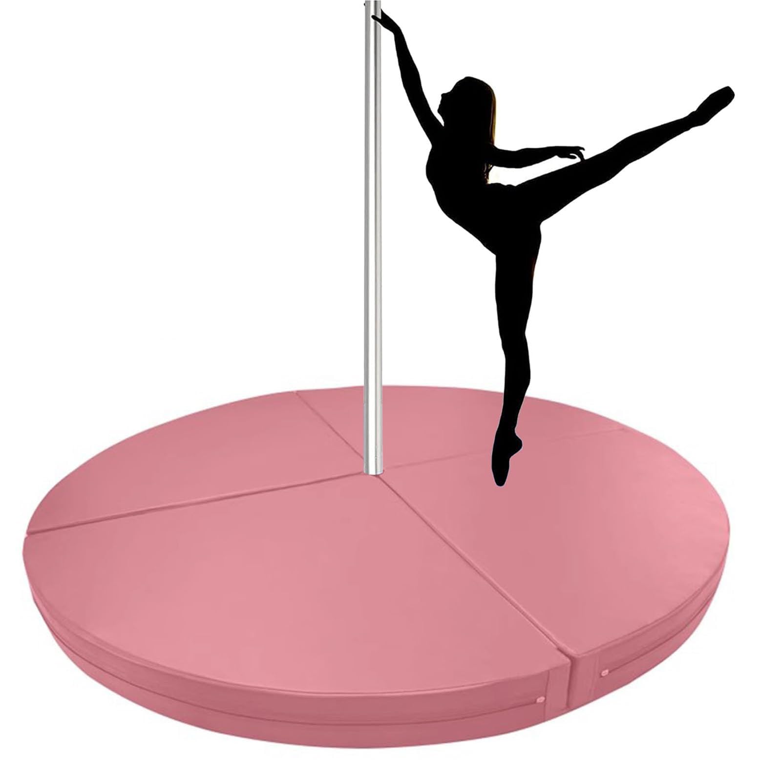 Tapis de pole dance pliable et portable pour entrainement de yoga a domicile