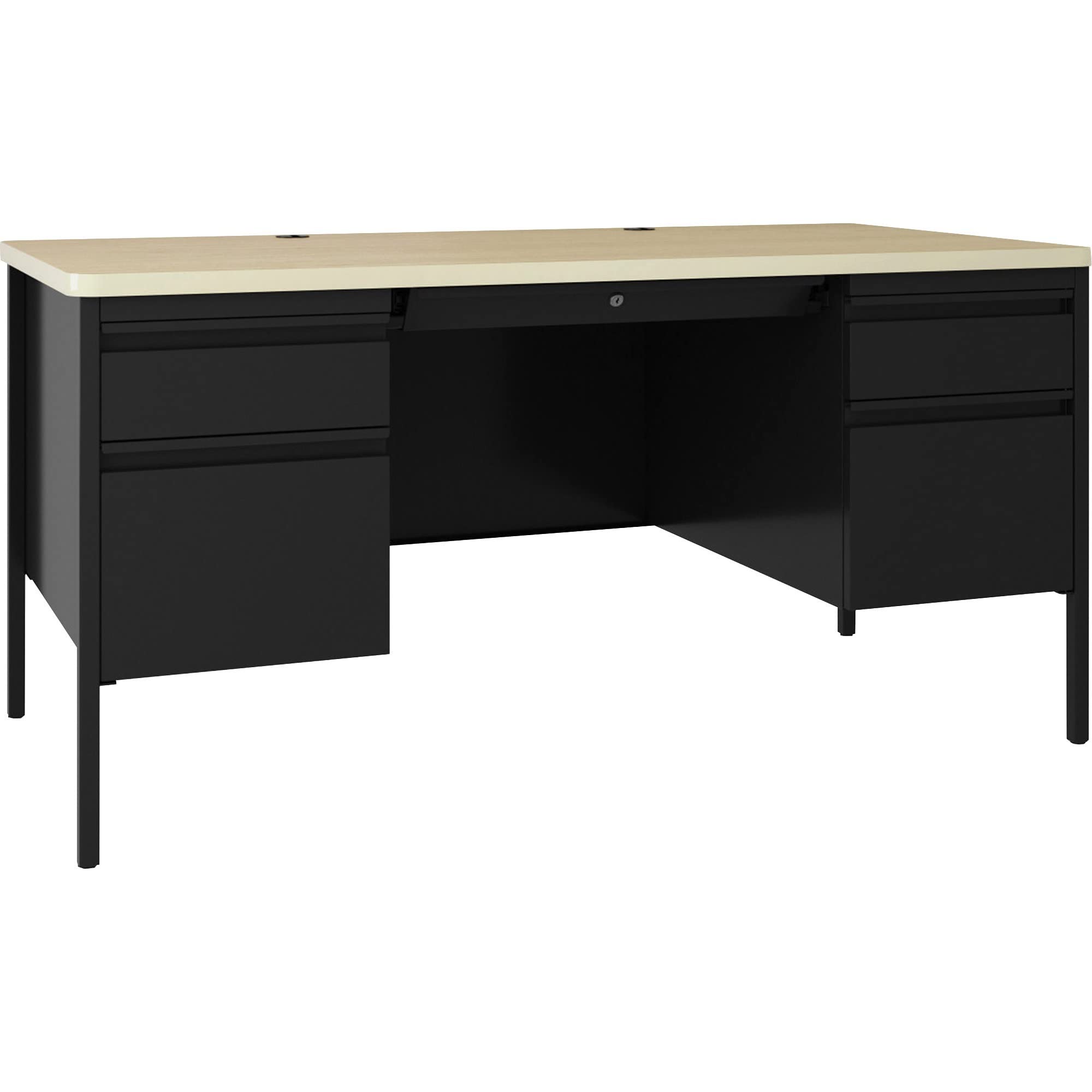 Lorell Fortress Double-Pedestal Teacher's Desk