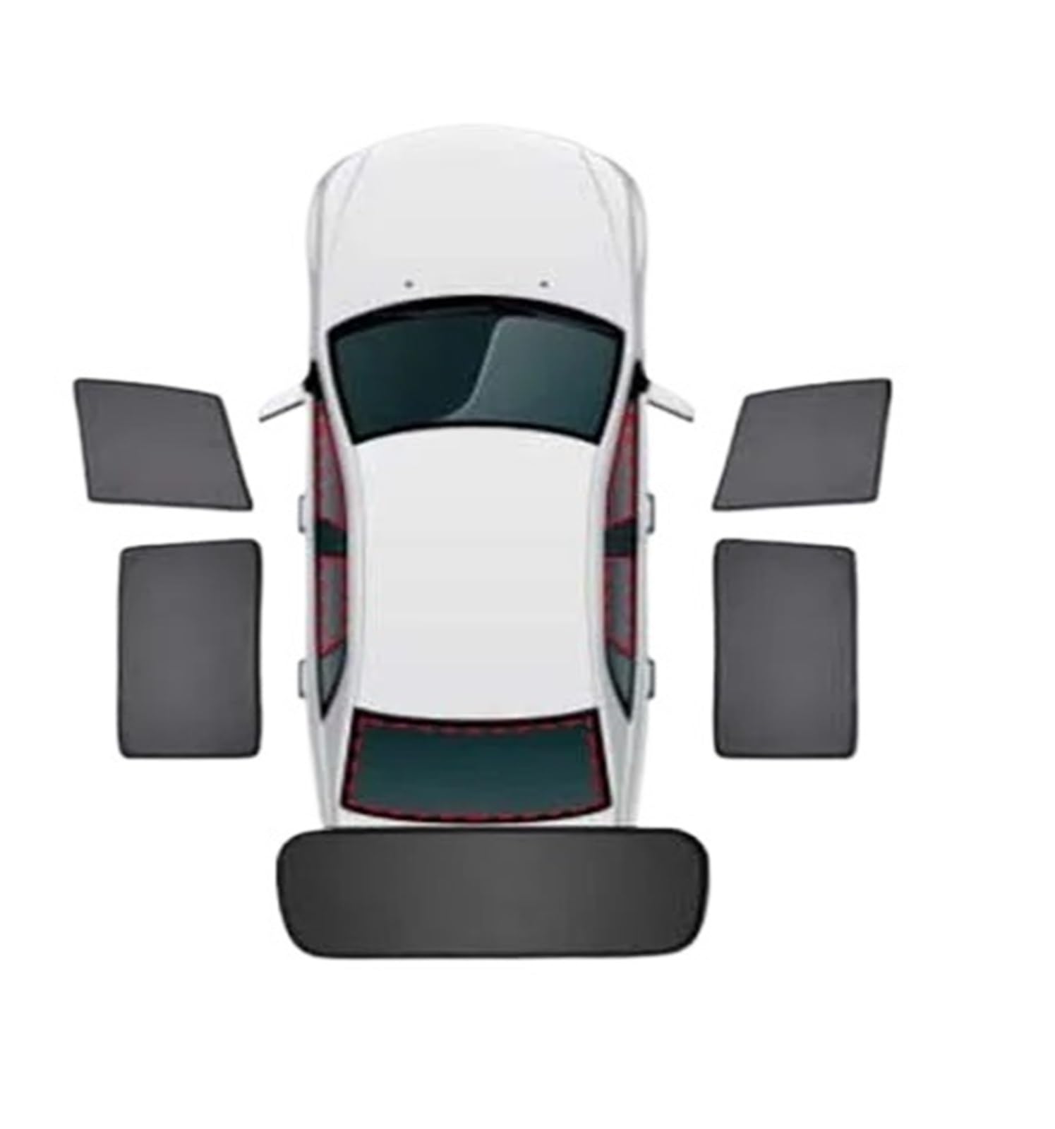 Frontscheibe Thermomatte Für 5 Series E60 Limousine 2003-2010 Magnetische Autofenster Frontscheibe Sonnenschutz Visier Auto Sonnenschutzvorhänge(5pcs)