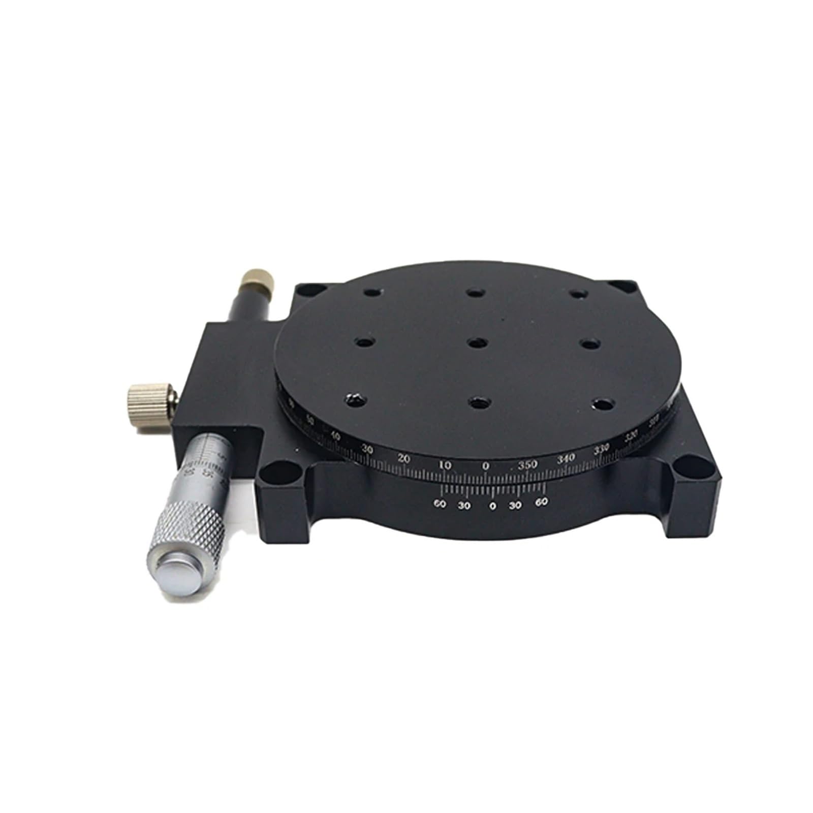 WNVXJGNSO Micrometer Sliding Table R Axis RS90-L RS90-R Manual Rotating Platform Slide Bearing Linear Stage Load 29.4N Optical Slide Table 90mm(RS90-L)