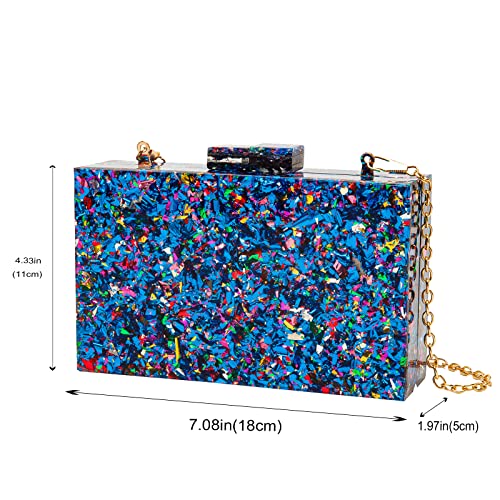 Image of LETODE Acrylic Clutch Bags Purse Perspex Bag Handbags for Women