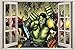 NBKLSD Hulk Spiderman Sticker Mural 3D pour fenêtre Décor Art Mural
