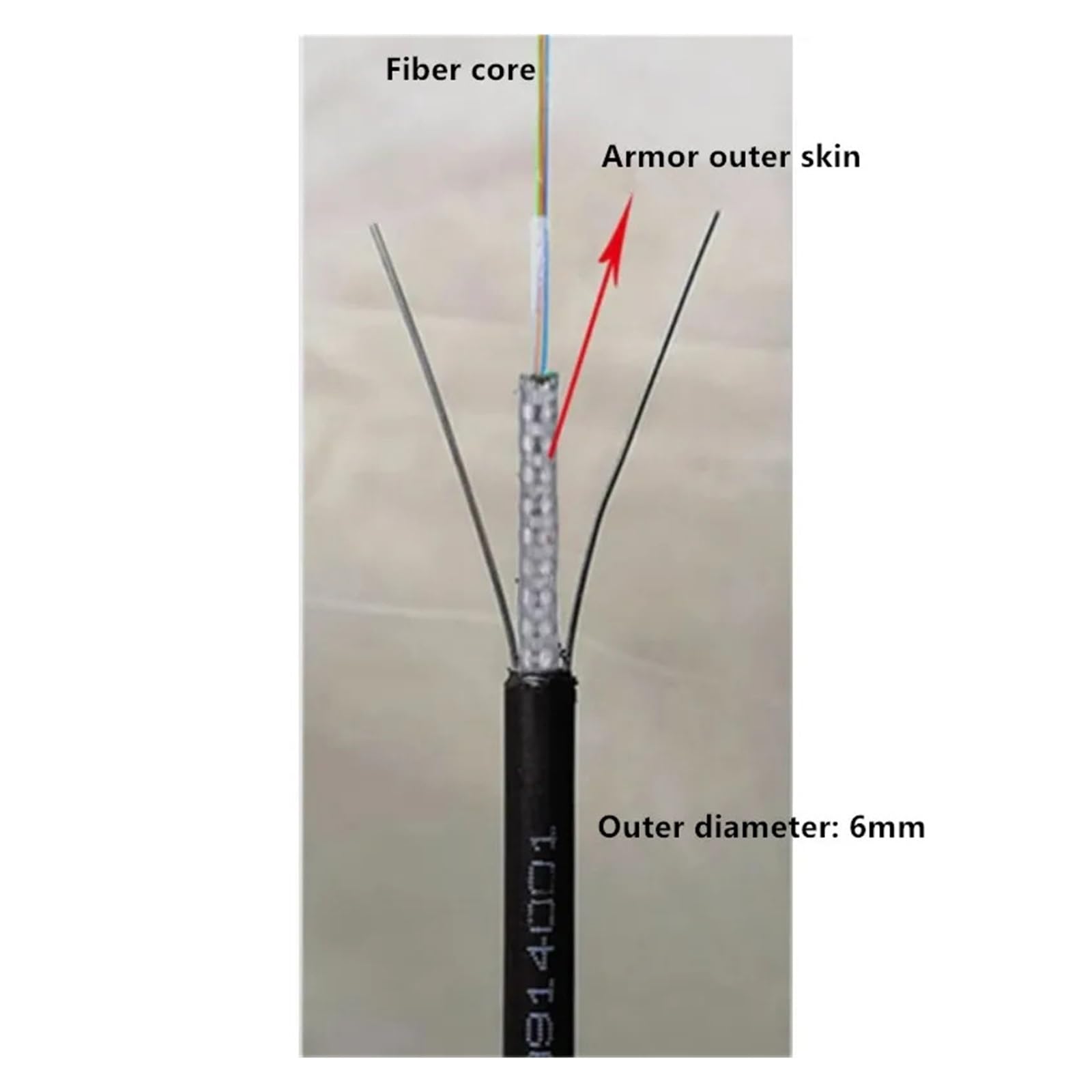 Câble à fibre optique blindé LC, monomode 4 conducteurs, GYXTW, extérieur, câble à fibre optique rigide non flexible, 10 m à 40 m(4-core 4LC-4LC 30m)