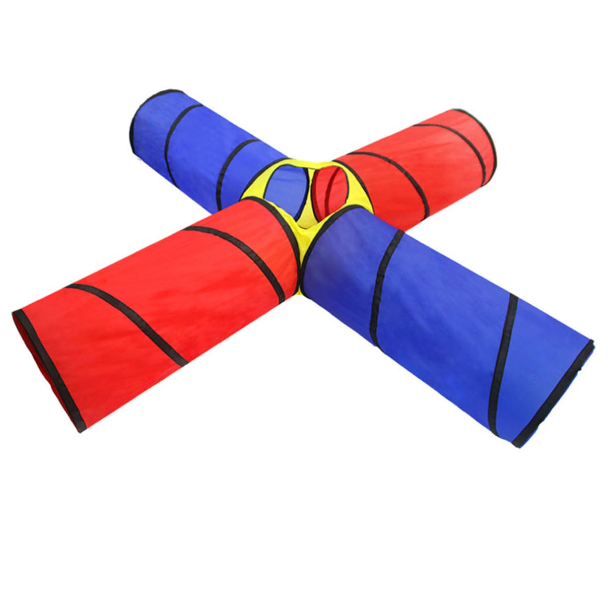 Túnel de Juego para Niños Cuatro Túneles de Tela Plegable