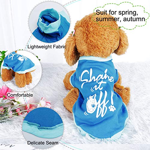 Camiseta para perro de algodón talla L uxcell miniatura 3