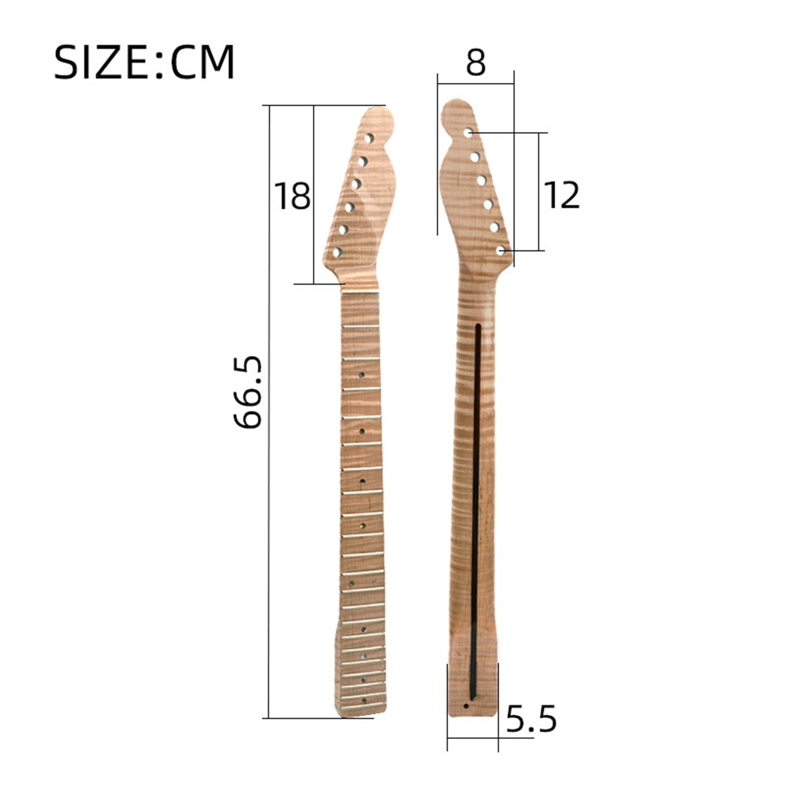 DIY Guitar Necks Tiger Maple Guitar Neck Is Suitable For TL Electric Guitar DIY Accessories