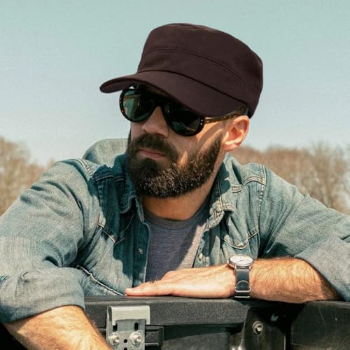 Image of Unisex Basic Cadet Army Caps Everyday Military Style Hat