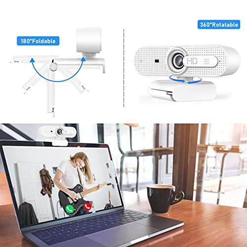 Webcam USB per computer con treppiede, set 1080P