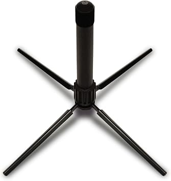 Portable Flute Stand | Lightweight 64g Foldable Design | Secure 4-Claw Support | Compact Case-Friendly Holder for C Flutes