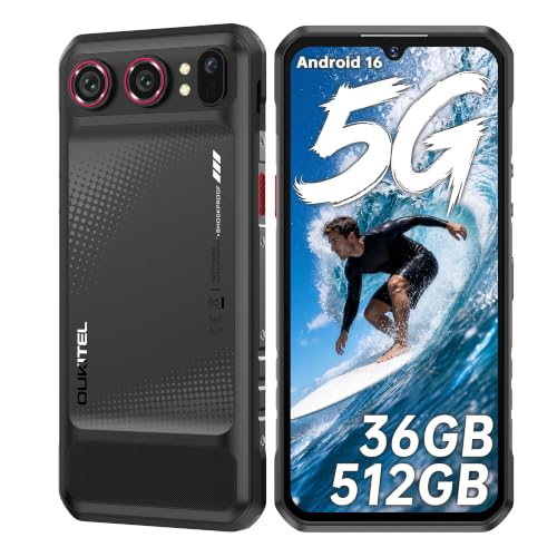 Image of OUKITEL WP68 Air Rugged Smartphone 5G, Android 16, 6.88", 36GB+512GB, Black