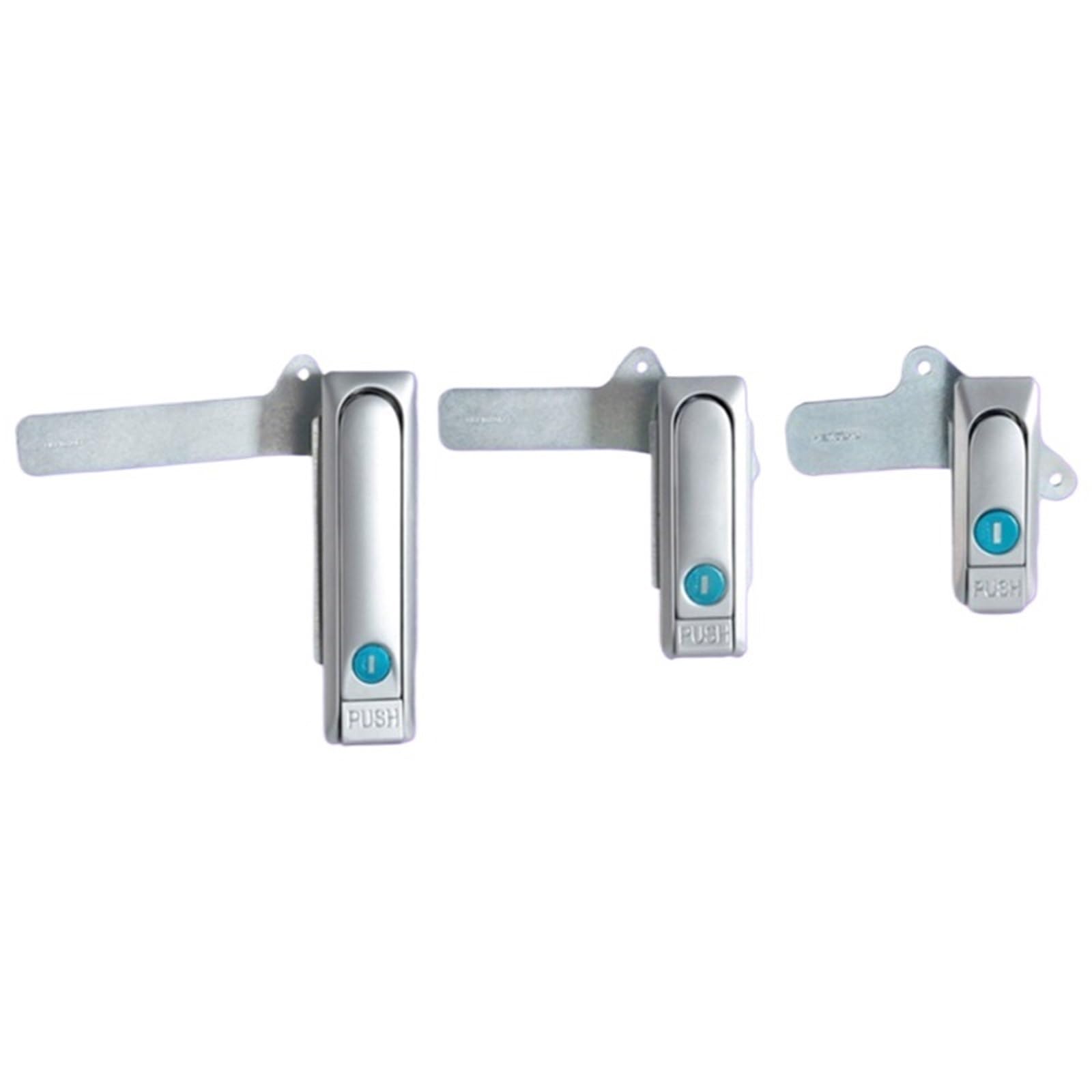 Serrure plate en alliage de zinc anti-vibration avec loquet à ressort intégré