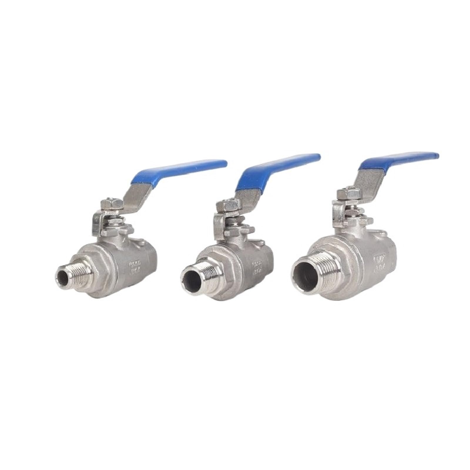 2-drożny zawór kulowy ze stali nierdzewnej 304, dostępny w rozmiarach 1/2", 3/4", 1", 1-1/4", 1-1/2" i 2"