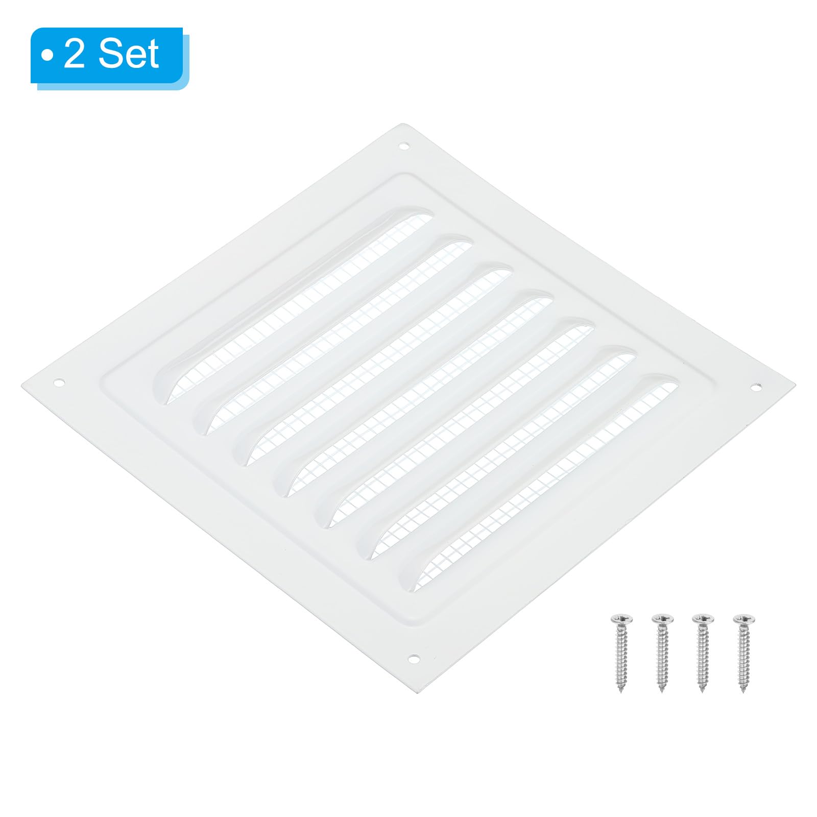 PATIKIL 6"x6" Aluminum Gable Vent - Image 3