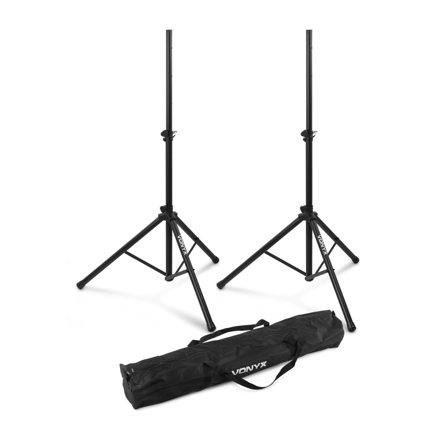 Vonyx VSA120S – Altavoz portatil Bluetooth Potente 800W con 2 Altavoces 12", USB, 2 Soportes LS01K y Cable Jack RCA, Equipo de Sonido Profesional para Eventos DJ y Directo, Color Negro