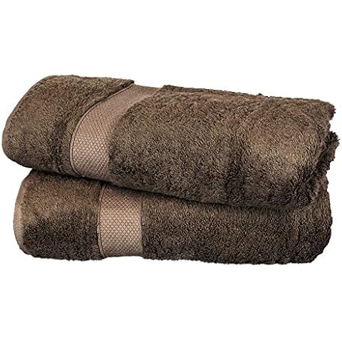 BC BARE COTTON Turkish Cotton Rayon Bath Towels, Set of 2, Cocoa Cover