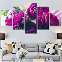 SIGNWIN 5 Panel Canvas Wall Art Modern Art for Home Decorations Ready to Hang - 60