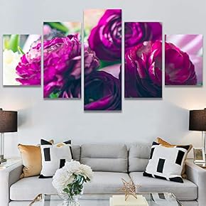 SIGNWIN 5 Panel Canvas Wall Art Modern Art...