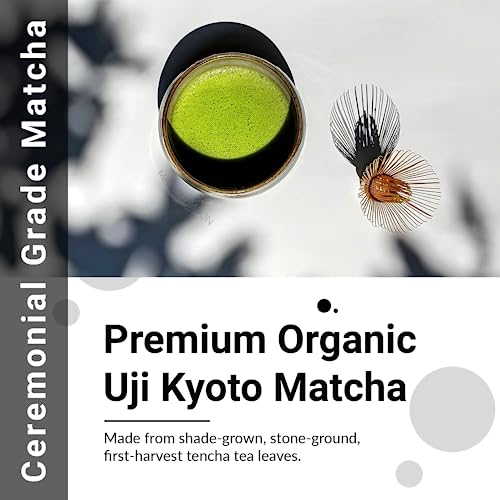Matcha Moon Ceremonial Grade Matcha Green Tea Powder - Best For Traditionally Whisked Tea - Organic Matcha Green Tea Powder - Pure Zen - 30G Tin #TOP1