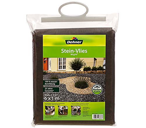 Dehner Stein-Vlies, wasserdurchlässig, braun, 600 x 100 x 1 cm