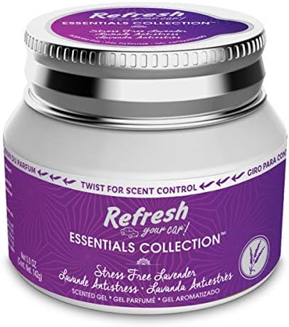Refresh Your Car! Gel Jars, Stress Free Lavender, 5 oz.