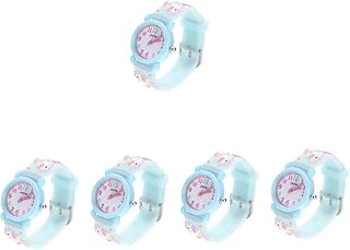 5Pcs Relógios De Quartzo Relógios Para Meninos Relógio Digital Meninas Pulso Meninas Crianças Relógios Menina Relógios Crianças Unicórnio Relógios Desenhos Animados Relógio