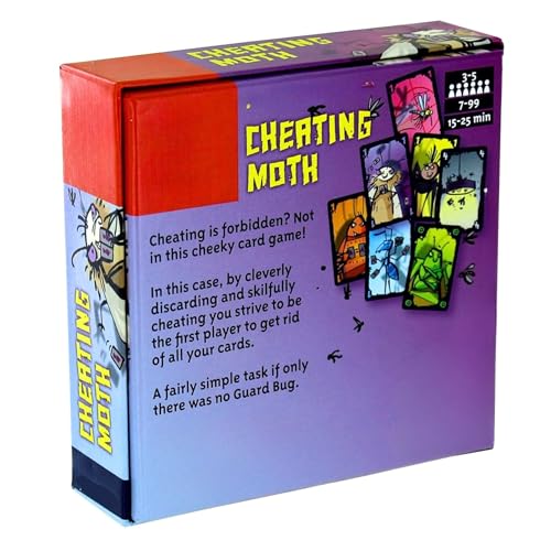 Image of Tickles Cheating Moth Fast-Paced Cheating Allowed Party Card Game for Teen & Adults (Ages: 7+ Years, Players: 3-5)